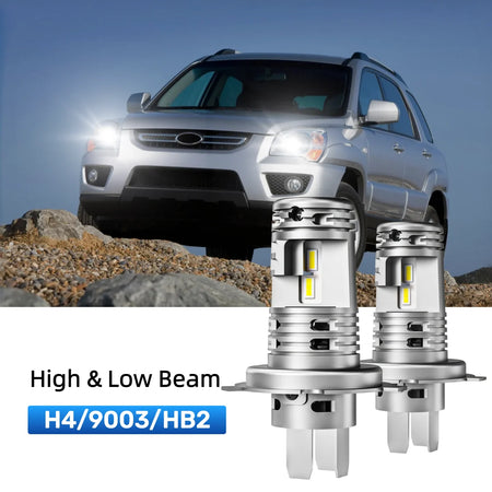 Best H4 LED headlight bulbs replacement for 1998-2002 Kia Sportage