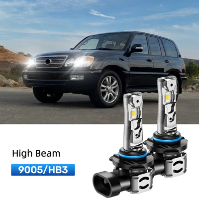 Fit for 1998-2007 Lexus LX 470 H1 9005 LED Headlight Bulbs Upgrade | Brighter and Safer