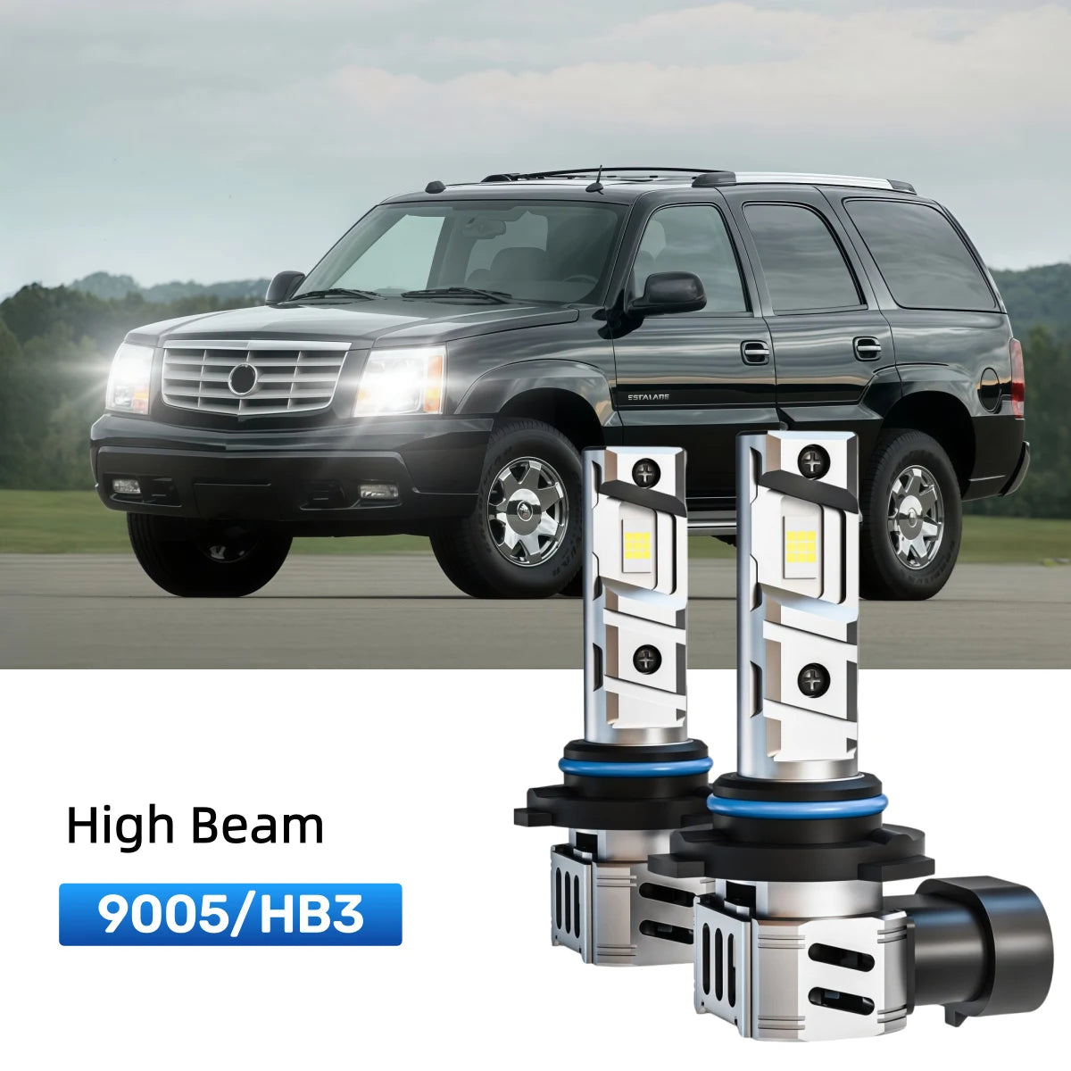 Fit for 1999-2000 Cadillac Escalade 9005 9006 LED Headlight Bulbs Upgrade | Brighter and Safer