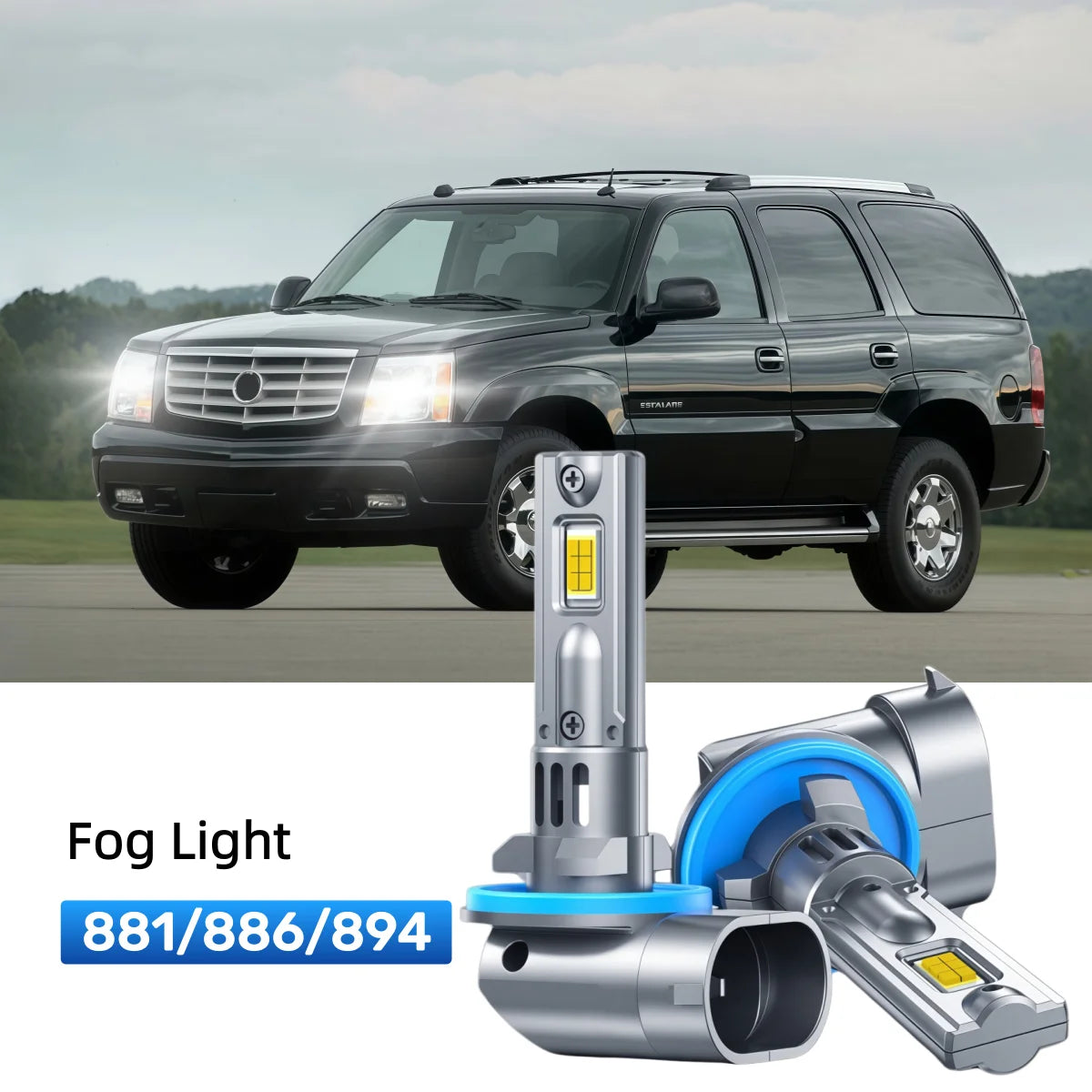Fit for 1999-2000 Cadillac Escalade 9005 9006 LED Headlight Bulbs Upgrade | Brighter and Safer
