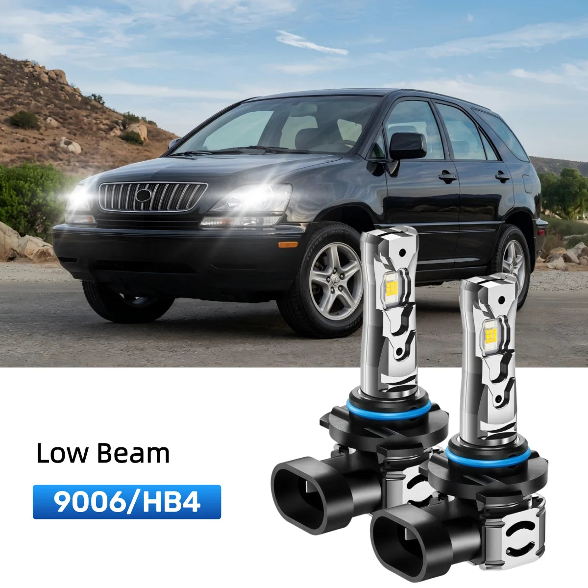 Best 9006 LED low beam bulbs replacement for 1999-2003 Lexus RX 300