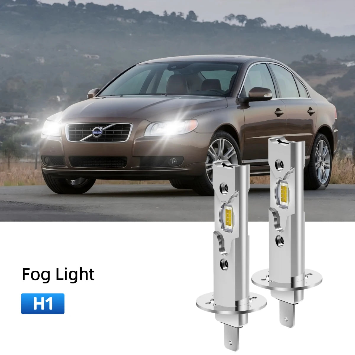 Fit for 1999-2003 Volvo S80 H7 LED Headlight Bulbs Upgrade | Brighter and Safer