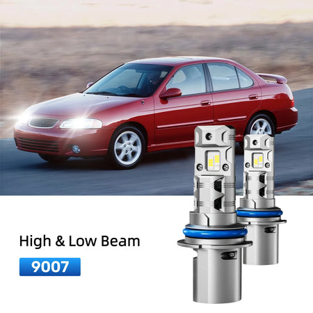 Best 9007 LED headlight bulbs replacement for 1999 Nissan Sentra