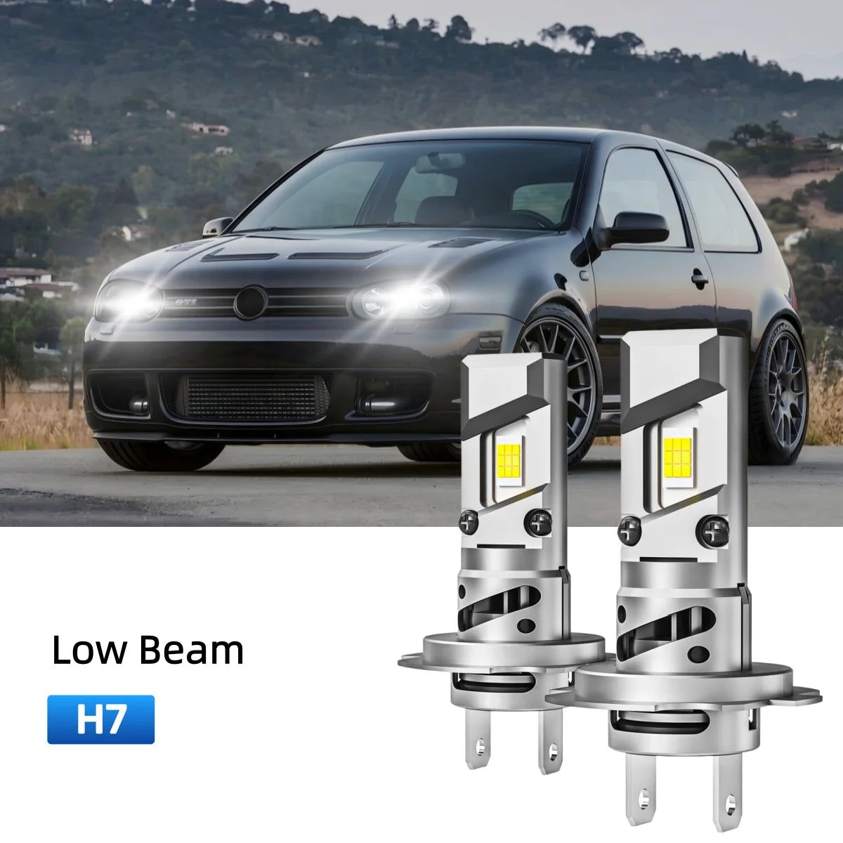 Best H7 LED low beam bulbs replacement for 1999 Volkswagen Golf