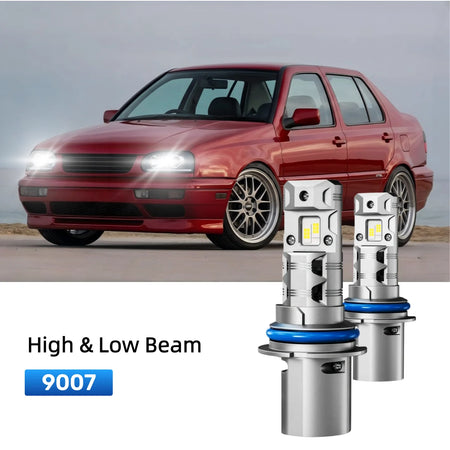 Best 9007 LED headlight bulbs replacement for 1999 Volkswagen Jetta
