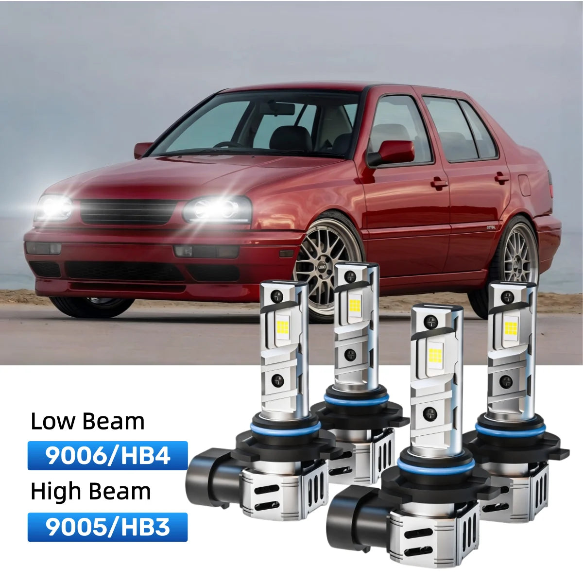 Best LED headlight bulbs replacement for 1999 Volkswagen Jetta