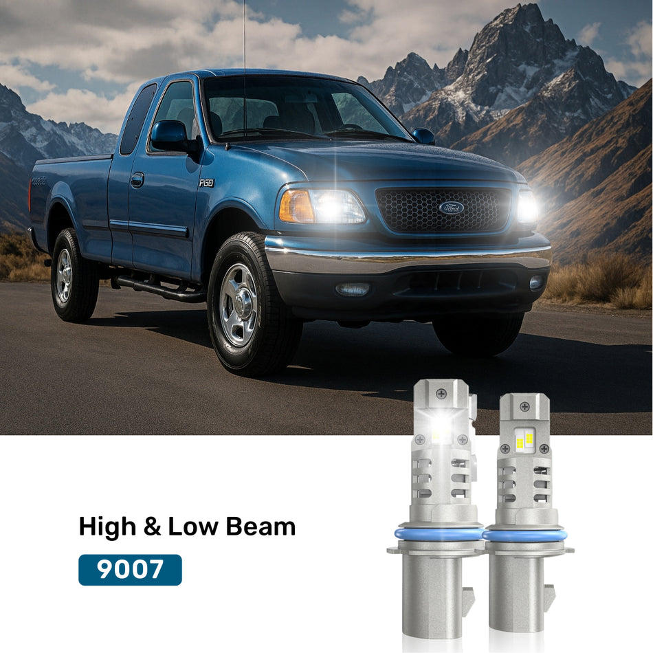 Fit for 2000 Ford F-150 9007 LED Headlight Bulbs | Brighter  And Safer
