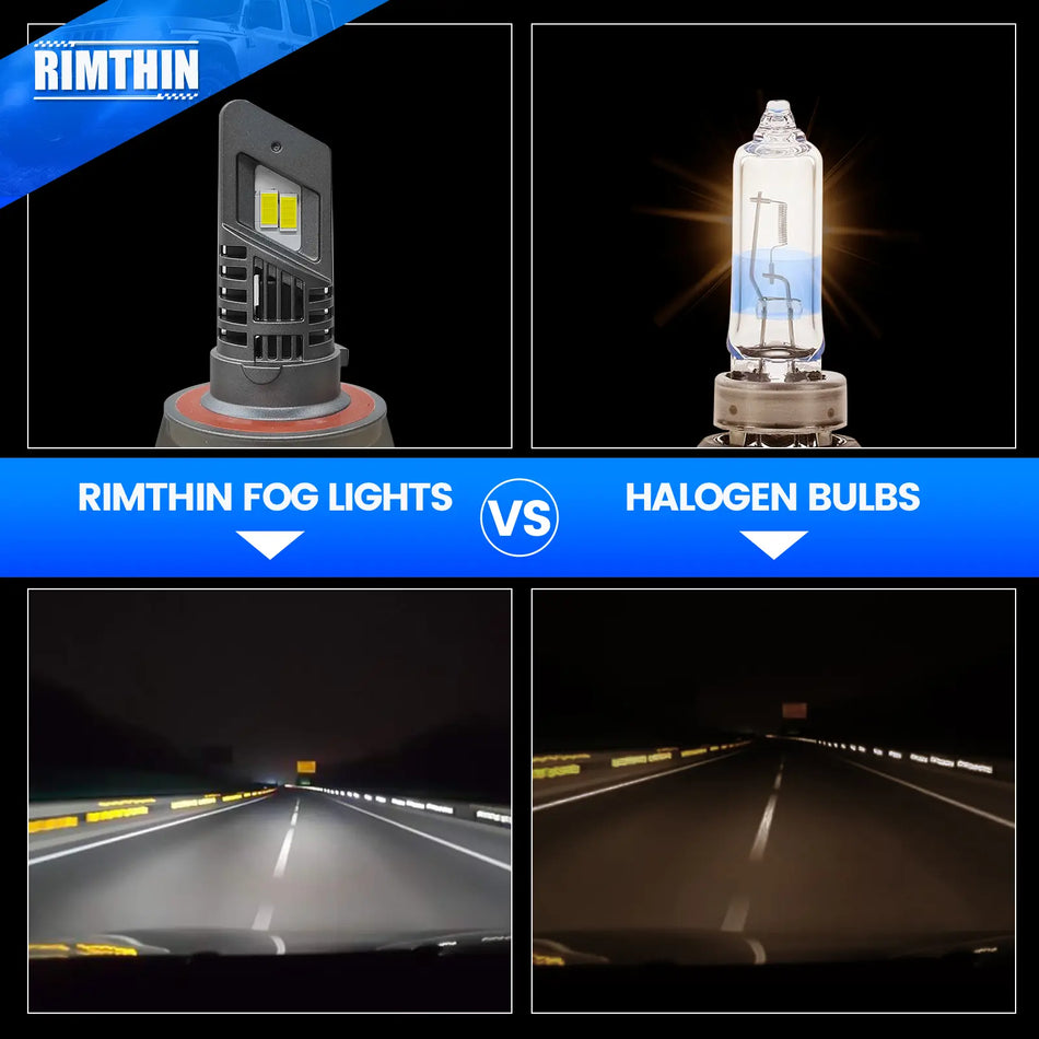 Rimthin E1 H13 LED Headlight Bulbs 6000K Cool White IP67 Pack of 2