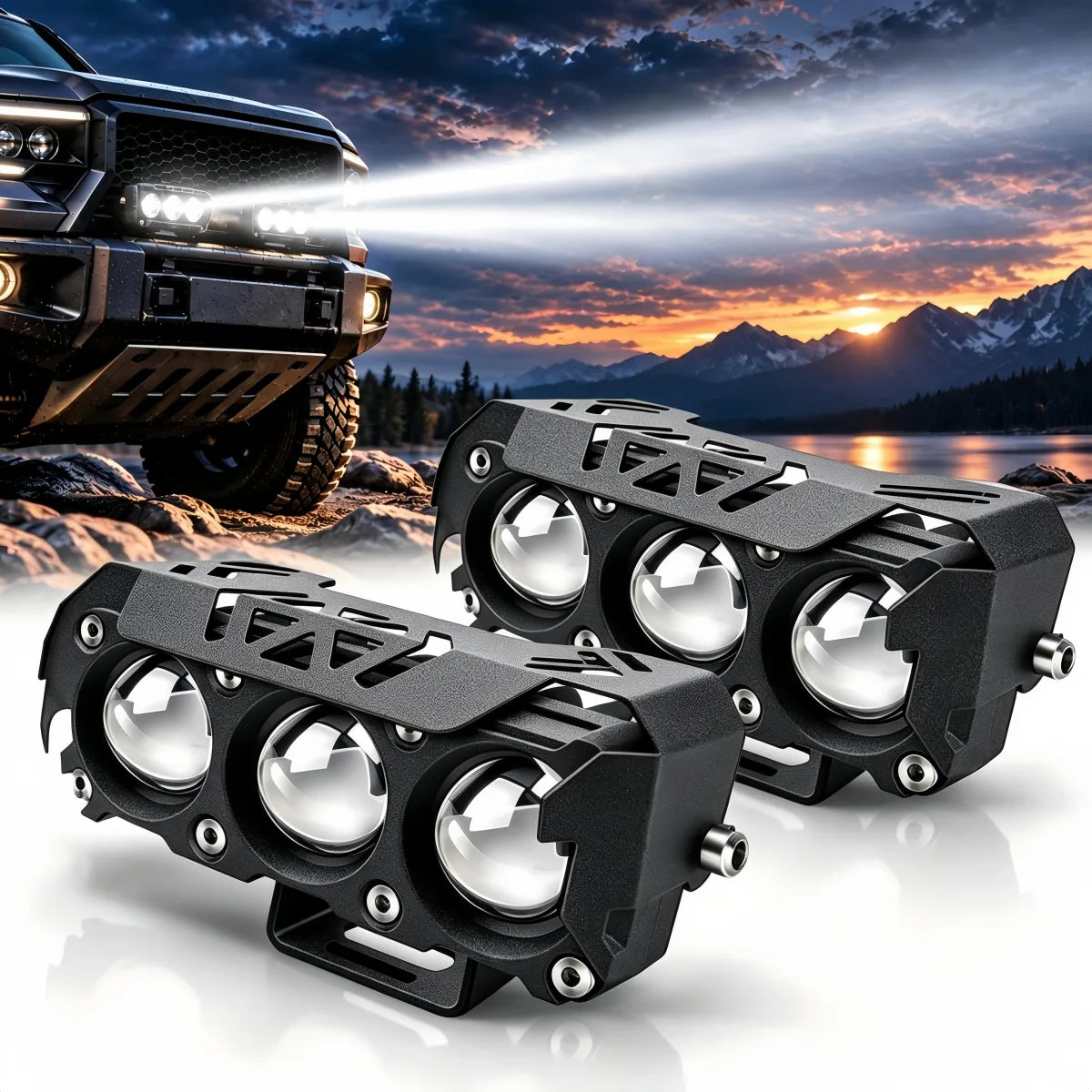 3.86 Inch Dual-Color LED Off-Road Pod Lights | PX1 Series