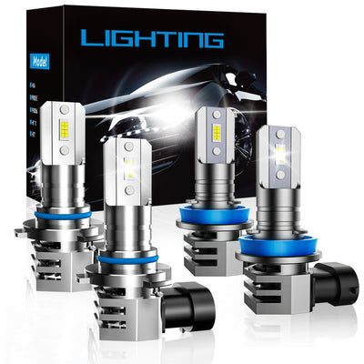 RIMTHIN M1 LED headlight bulbs, cool white light output, automotive lighting solutions.