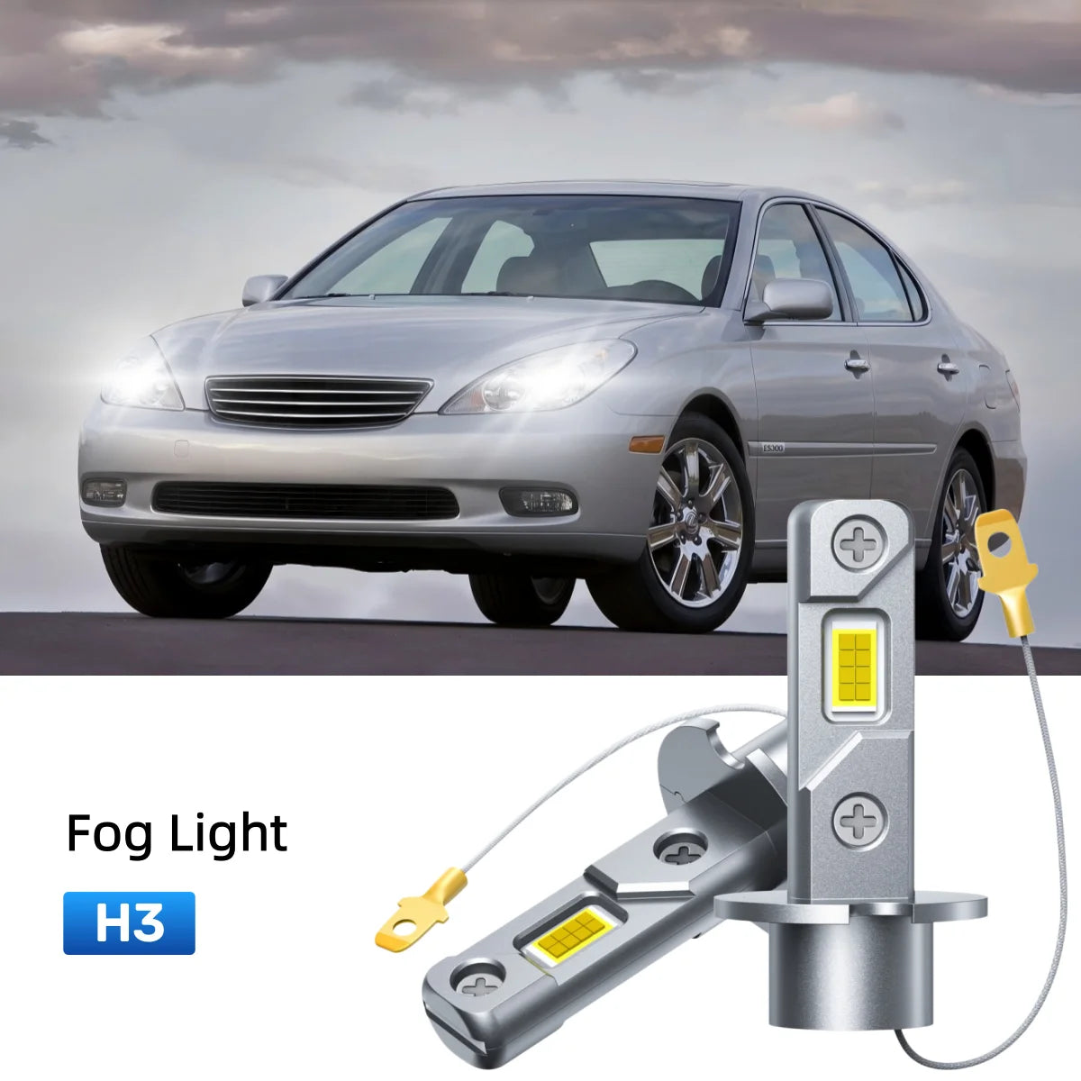 Best H3 LED fog light bulbs replacement for 2000-2003 Lexus ES 300