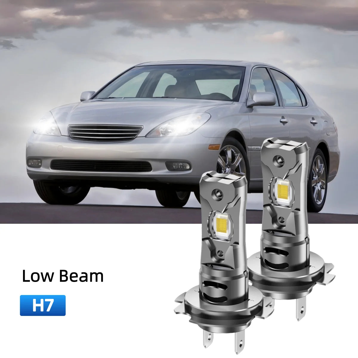 Best H7 LED low beam bulbs replacement for 2000-2003 Lexus ES 300