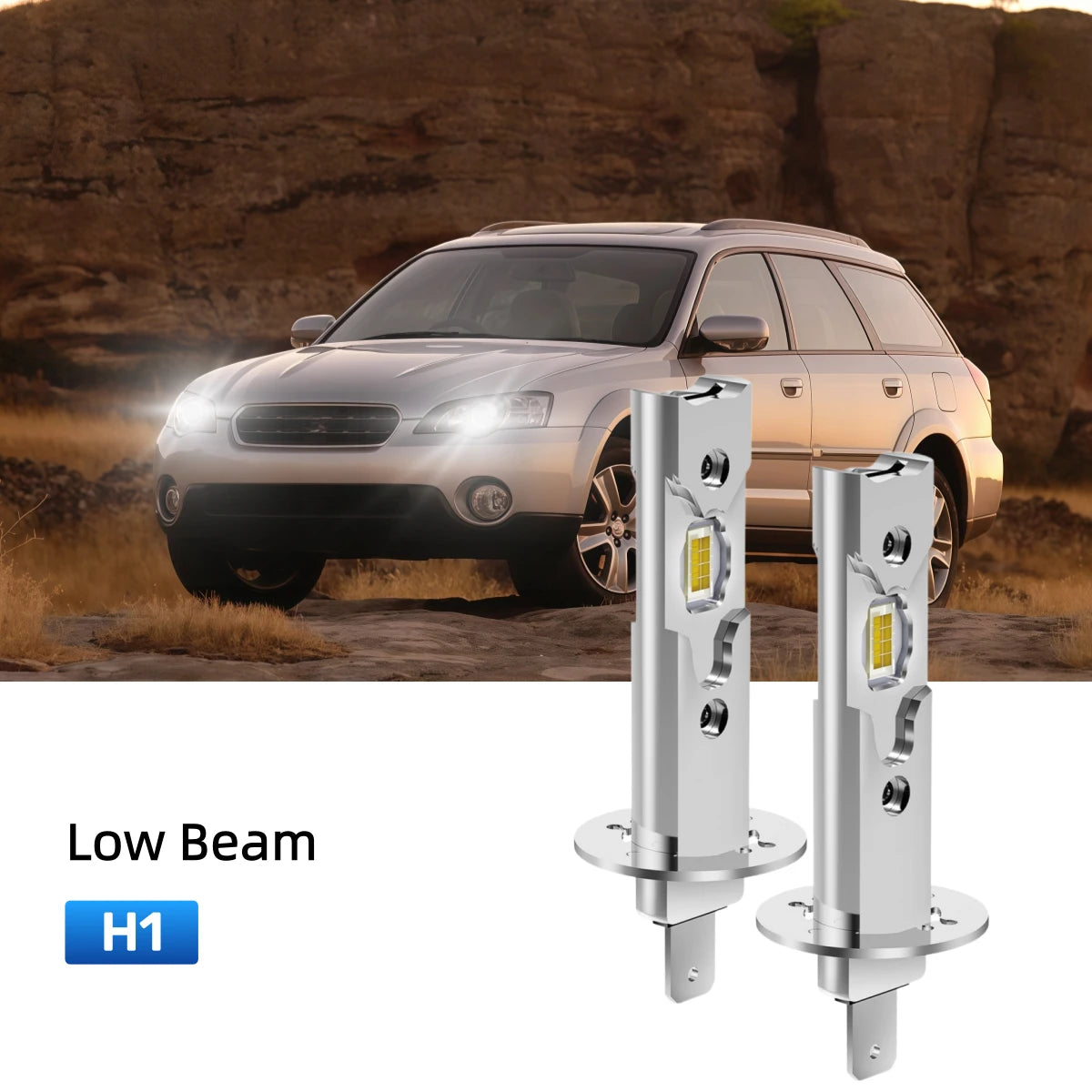 Best H1 LED low beam bulbs replacement for 2000-2004 Subaru Outback