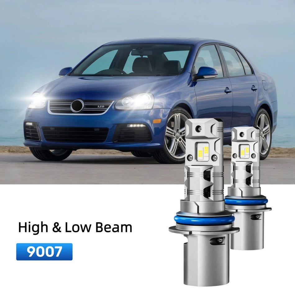 Best 9007 LED headlight bulbs replacement for 2000-2004 Volkswagen Jetta