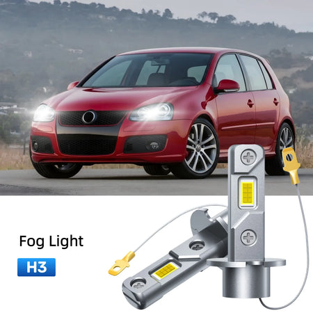 Best H3 LED fog light bulbs replacement for 2000-2005 Volkswagen Golf