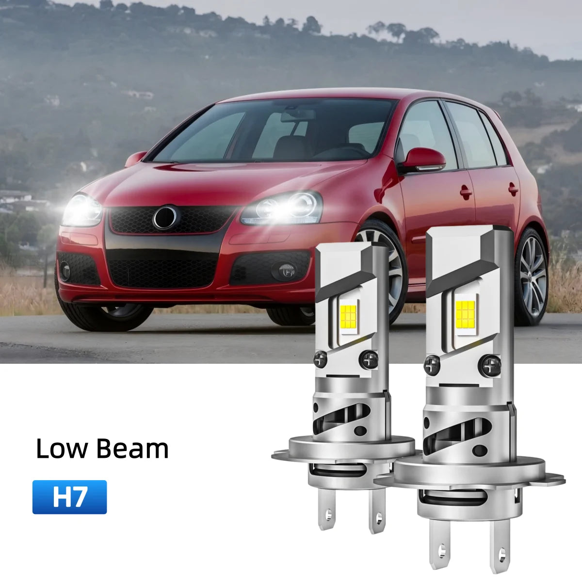 Best H7 LED low beam bulbs replacement for 2000-2005 Volkswagen Golf