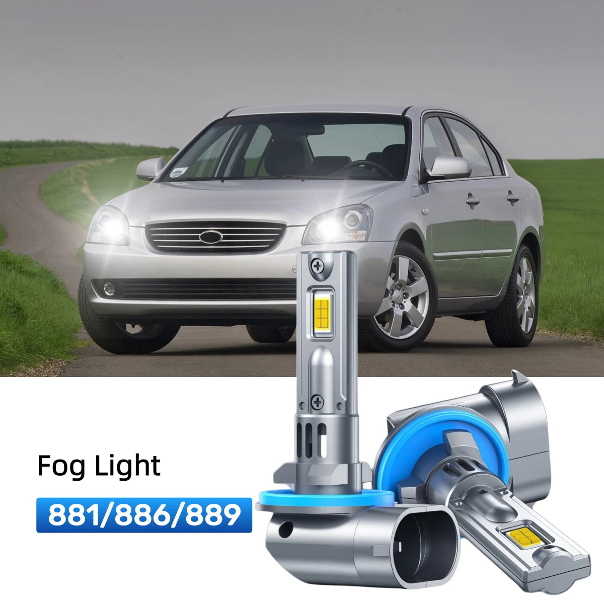Best 881 LED fog light bulbs replacement for 2001-2002 Kia Optima