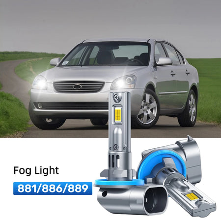 Best 881 LED fog light bulbs replacement for 2001-2002 Kia Optima