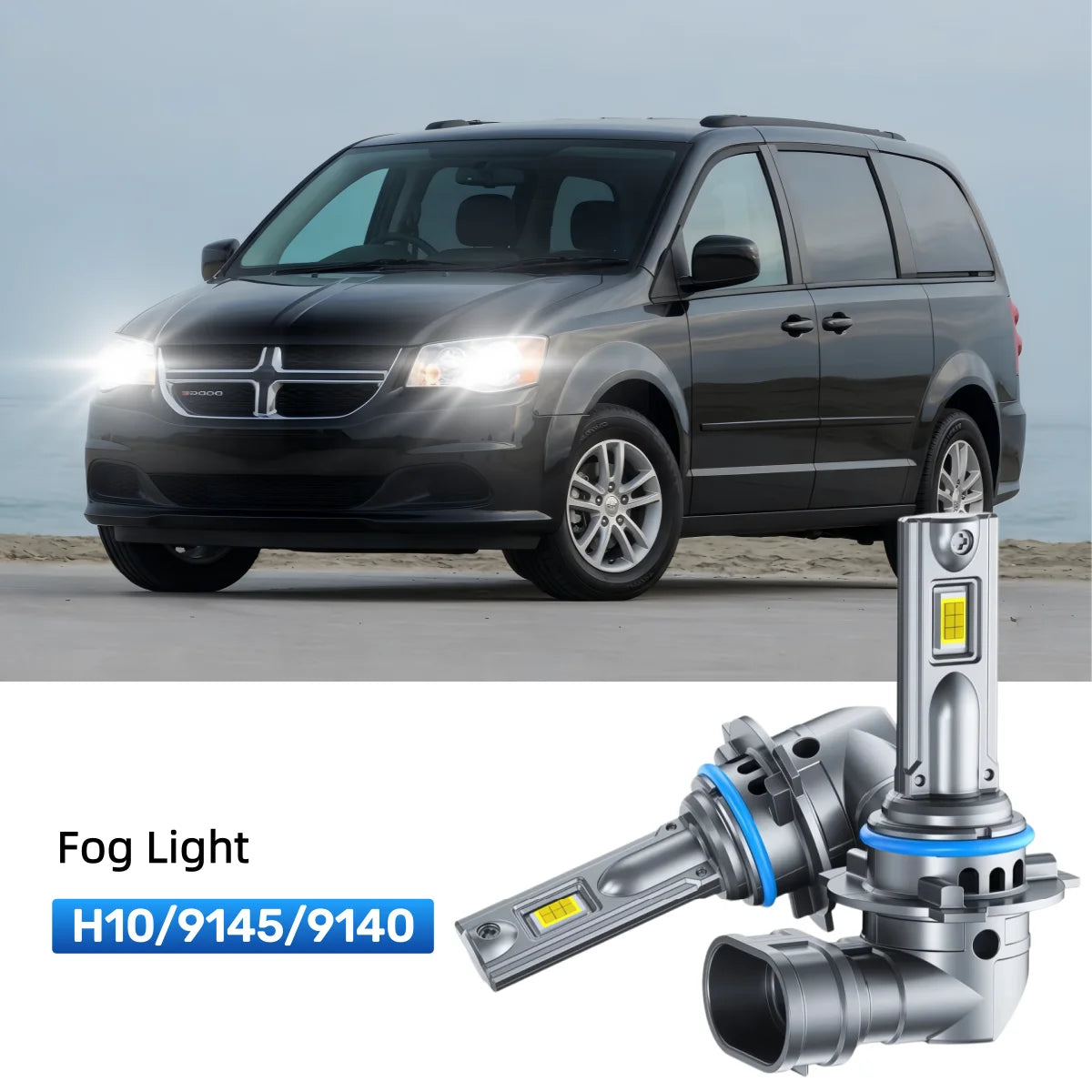 Fit for 2001-2007 Dodge Grand Caravan 9007 LED Headlight Bulbs Upgrade | Brighter and Safer
