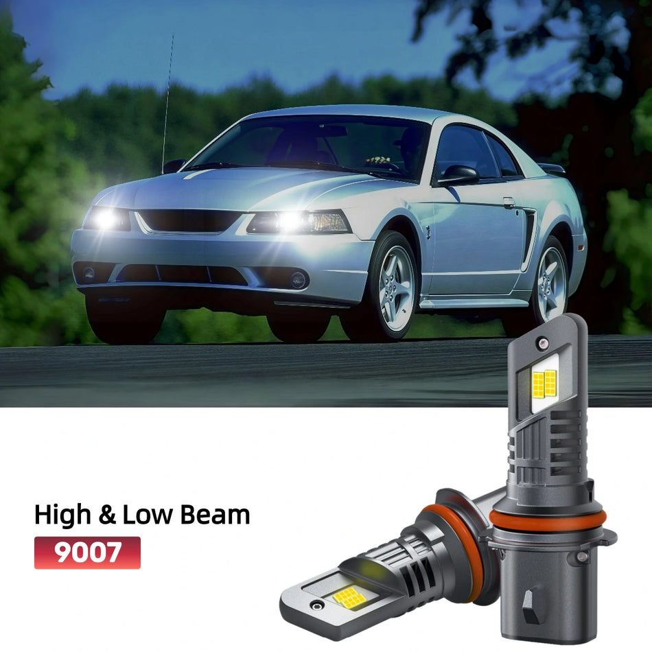 Fit for 2001 Ford Mustang 9007 LED Headlight Bulbs | Brighter  and Safer