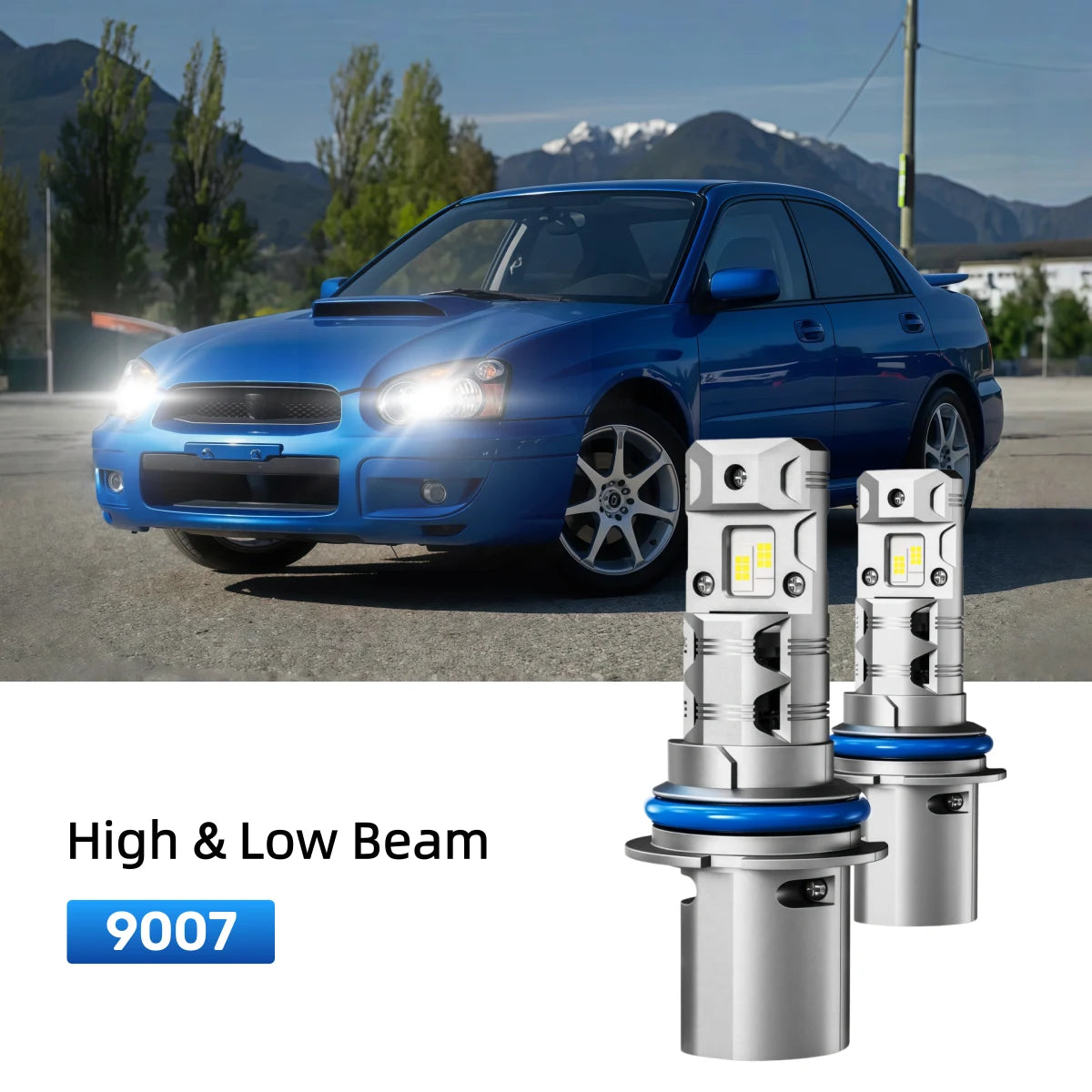 Best 9007 LED headlight bulbs replacement for 2002-2003 Subaru Impreza