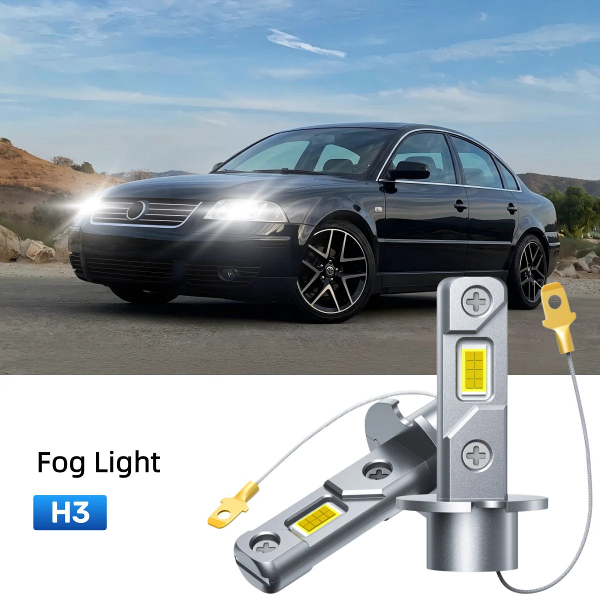 Fit for 2002-2005 Volkswagen Passat H7 LED Headlight Bulbs Upgrade | Brighter and Safer