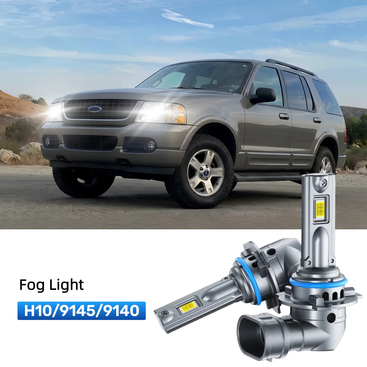 Fit for 2002-2005 Ford Explorer 9005 9006 LED Headlight Bulbs Upgrade | Brighter and Safer