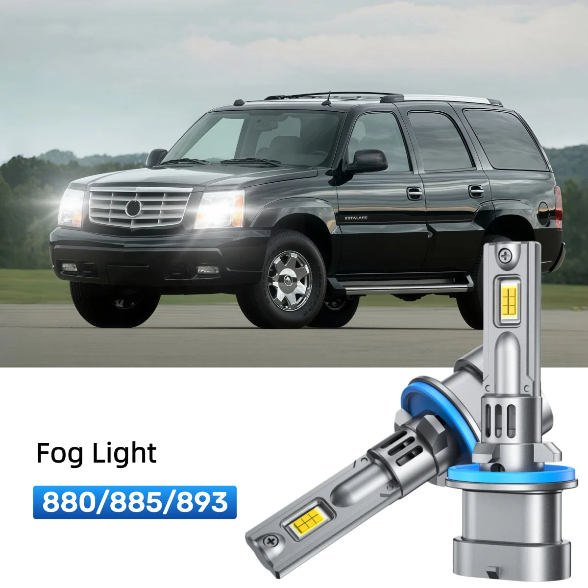 Fit for 2002 Cadillac Escalade 9005 9006 LED Headlight Bulbs Upgrade | Brighter and Safer