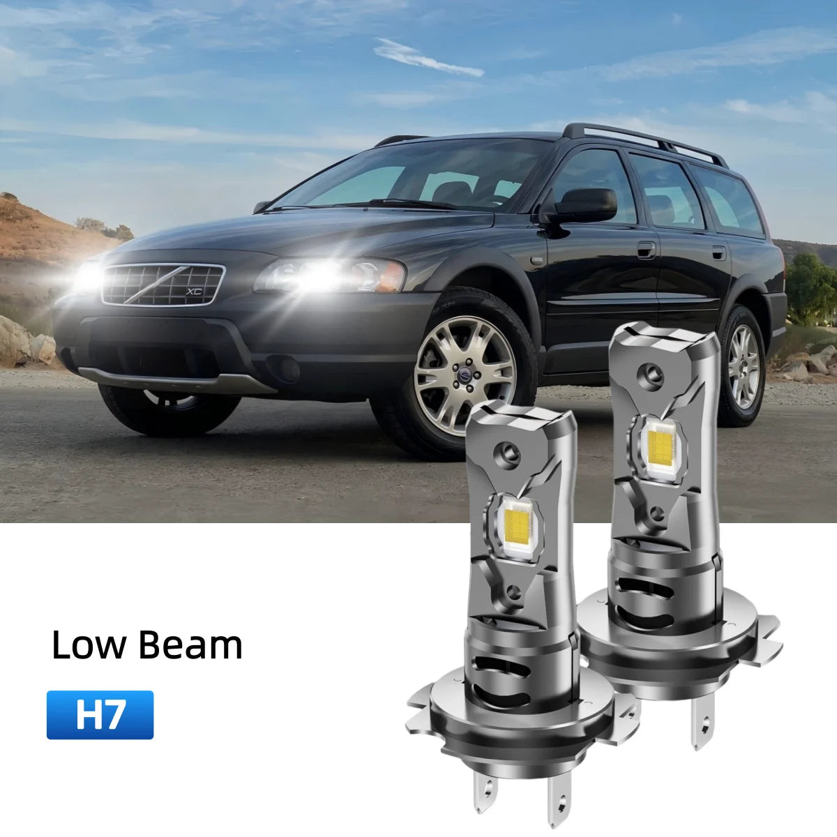 Best H7 LED low beam bulbs replacement for 2003-2004 Volvo XC70