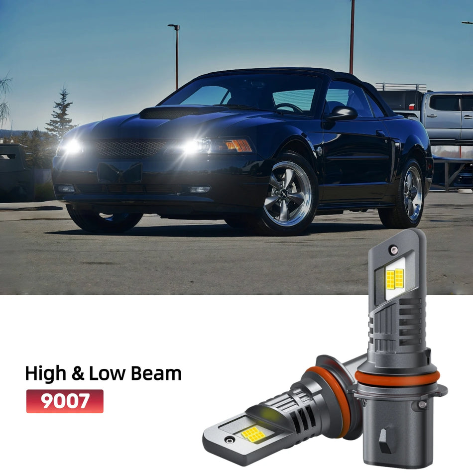 Fit for 2003-2004 Ford Mustang 9007 LED Headlight Bulbs | Brighter  and Safer