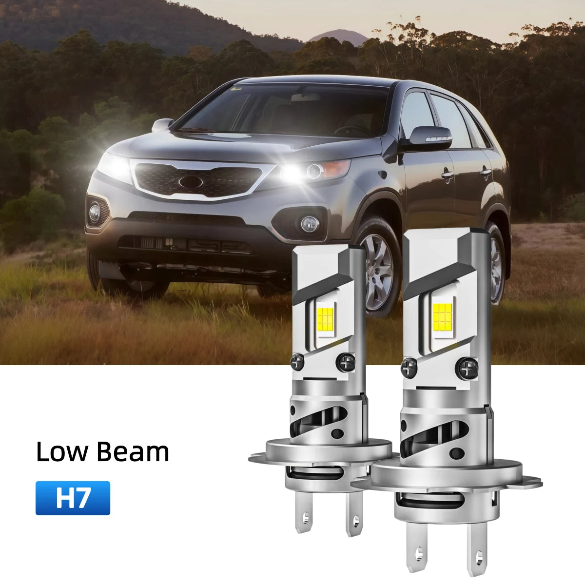 Best H7 LED low beam bulbs replacement for 2003-2006 Kia Sorento