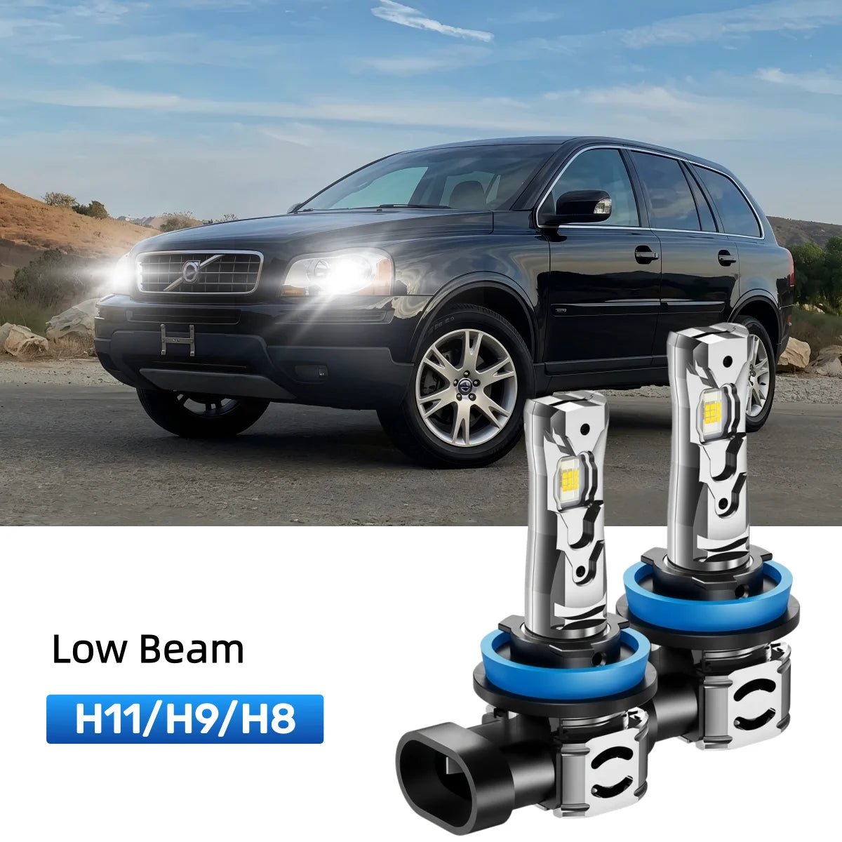 Best H11 LED low beam bulbs replacement for 2003-2006 Volvo XC90