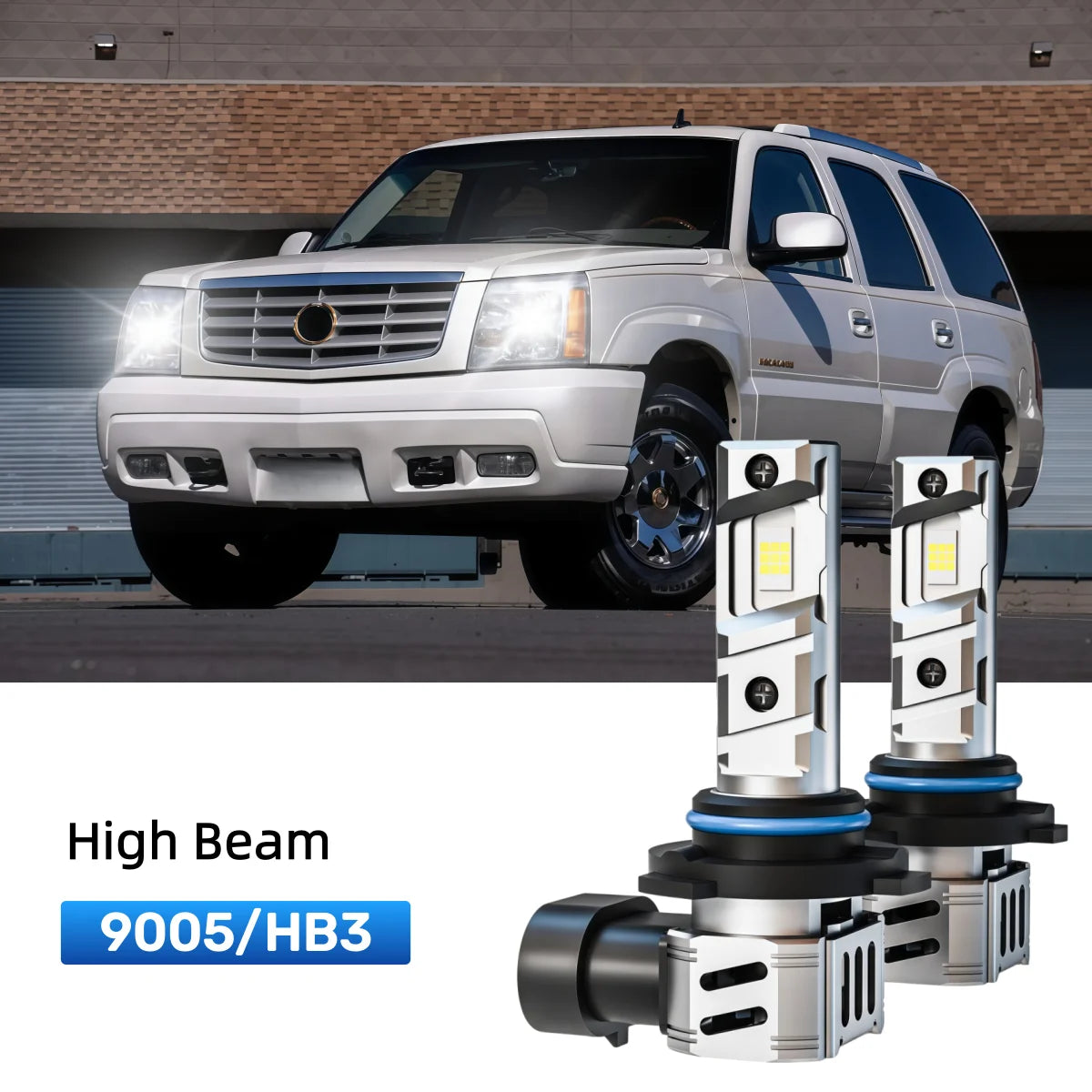 Fit for 2003-2006 Cadillac Escalade D1S 9005 LED Headlight Bulbs Upgrade | Brighter and Safer