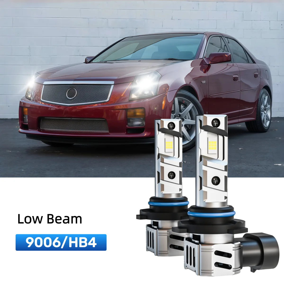 Best 9006 LED low beam bulbs replacement for 2003-2007 Cadillac CTS