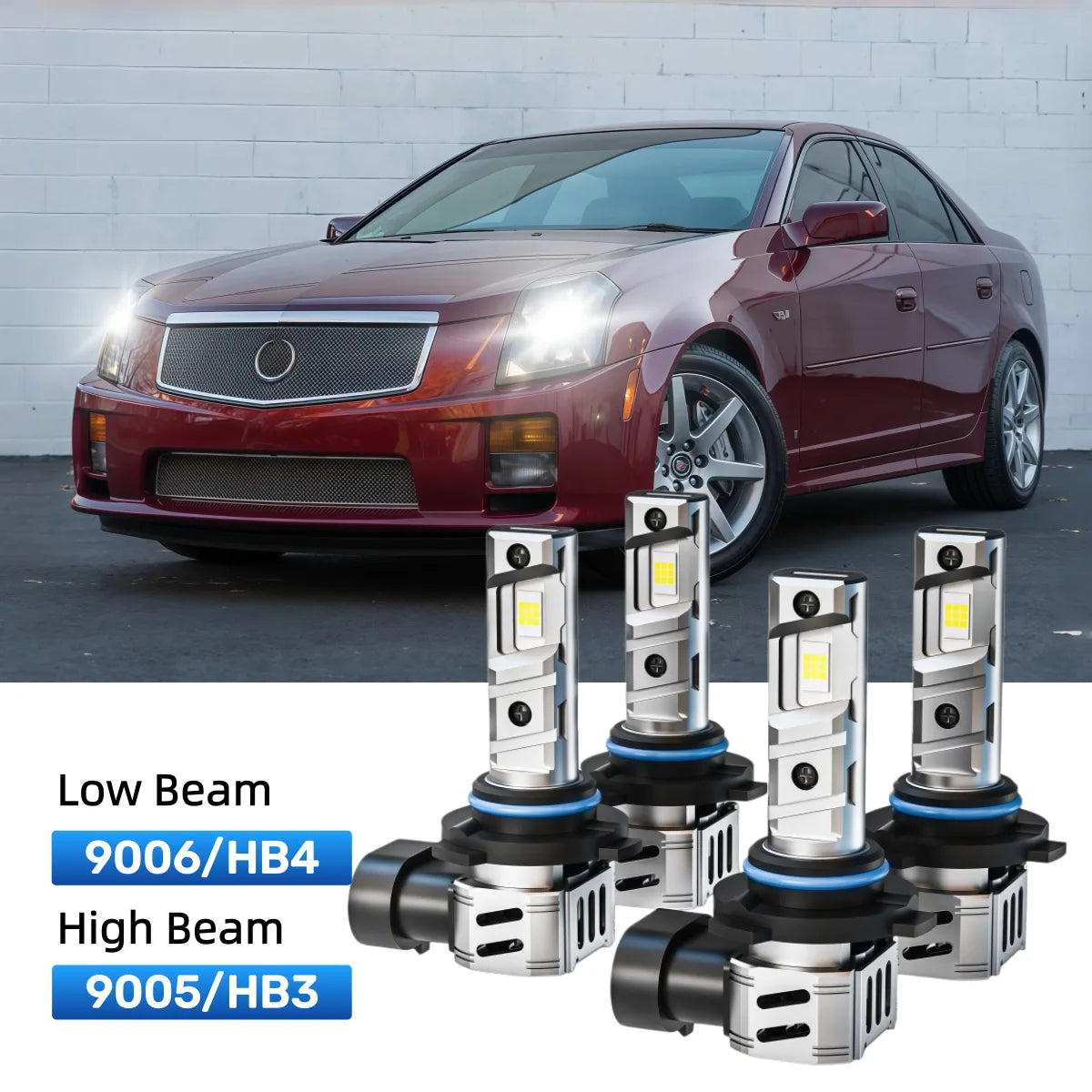 Best LED headlight bulbs replacement for 2003-2007 Cadillac CTS