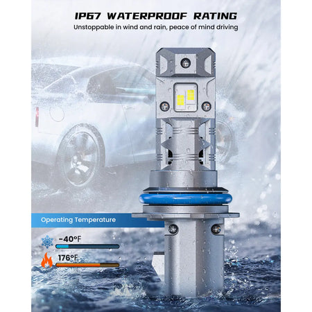 2003 Volkswagen Jetta LED headlamp bulbs with reliable waterproof performance