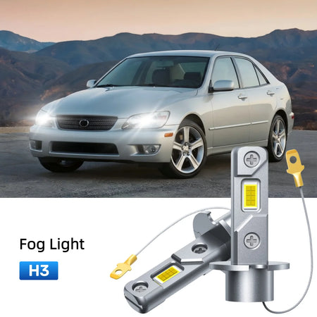Best H3 LED fog light bulbs replacement for 2004-2005 Lexus IS 300