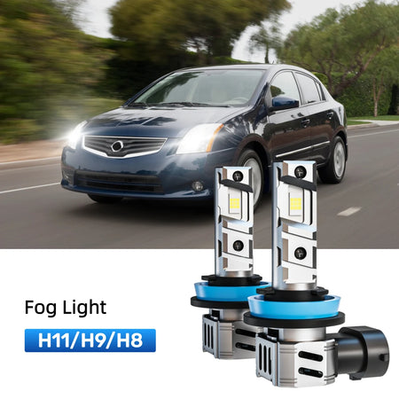 Best H11 LED fog light bulbs replacement for 2004-2012 Nissan Sentra