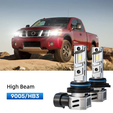 Best 9005 LED high beam bulbs replacement for 2004-2015 Nissan Titan