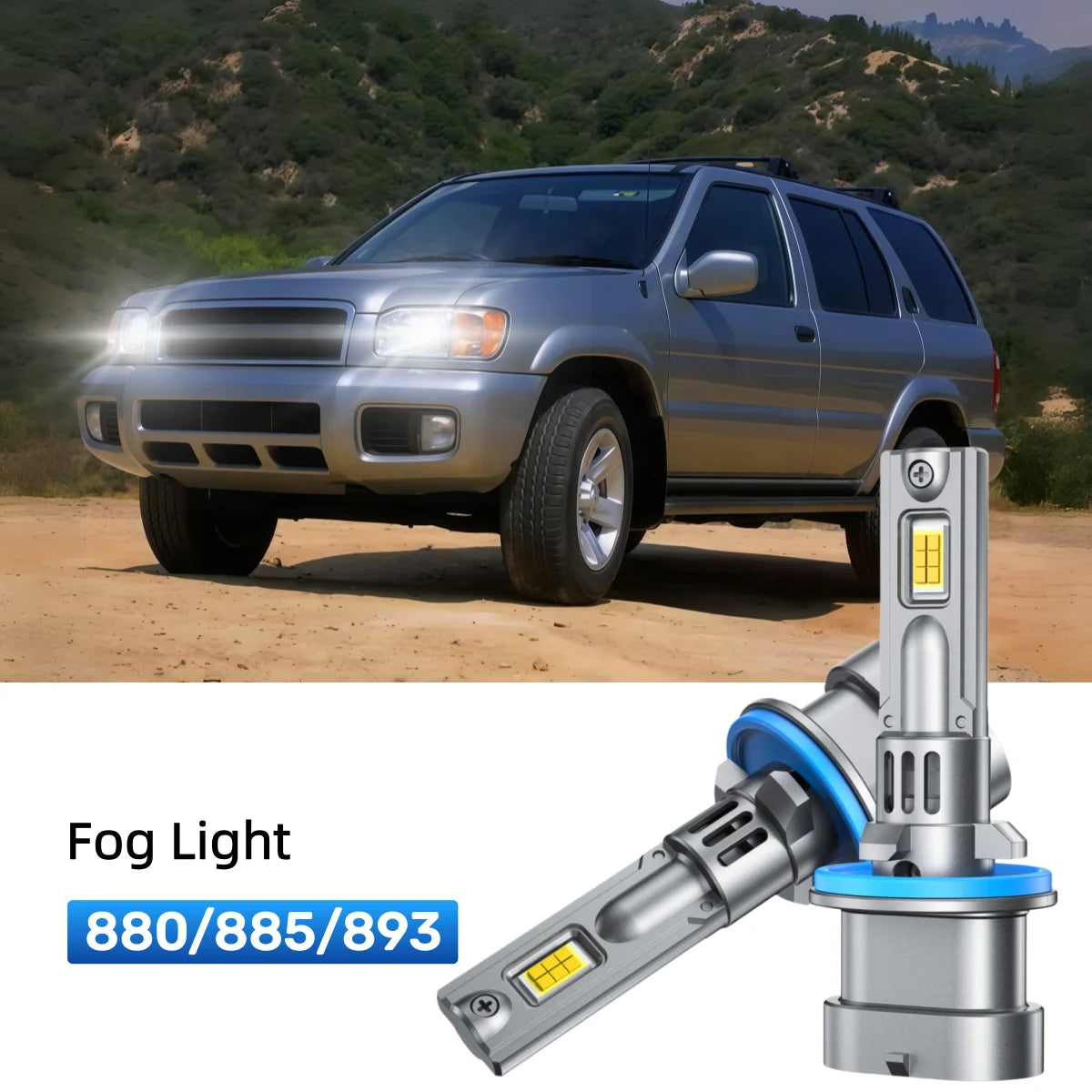 Best 880 LED fog light bulbs replacement for 2004 Nissan Pathfinder