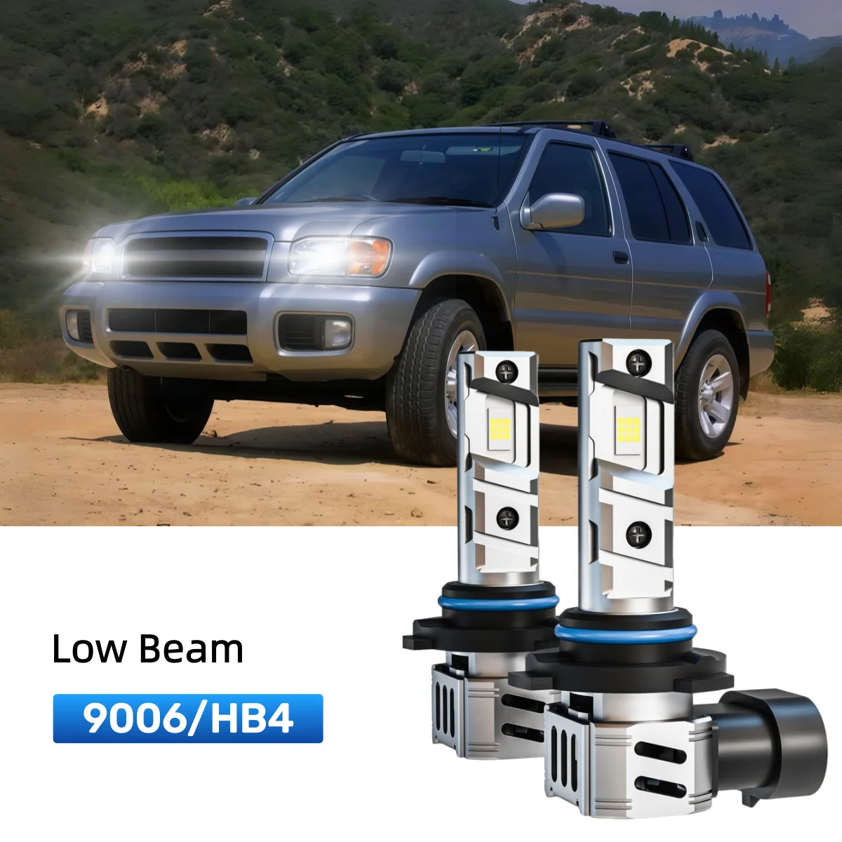 Best 9006 LED low beam bulbs replacement for 2004 Nissan Pathfinder