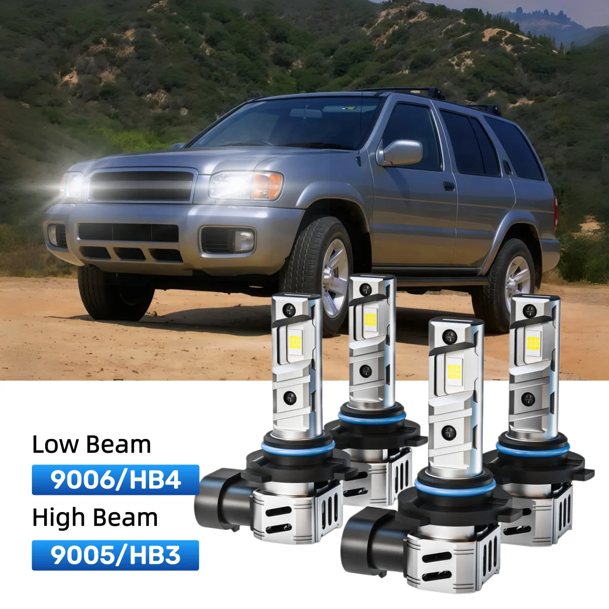 Best LED headlight bulbs replacement for 2004 Nissan Pathfinder