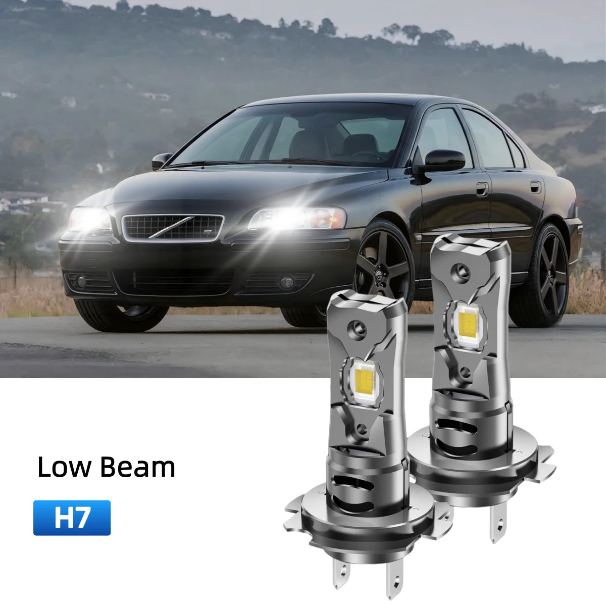 Best H7 LED low beam bulbs replacement for 2004 Volvo S60