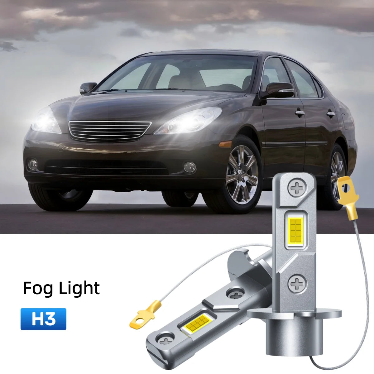 Fit for 2004 Lexus ES330 H7 9005 LED Headlight Bulbs Upgrade | Brighter and Safer