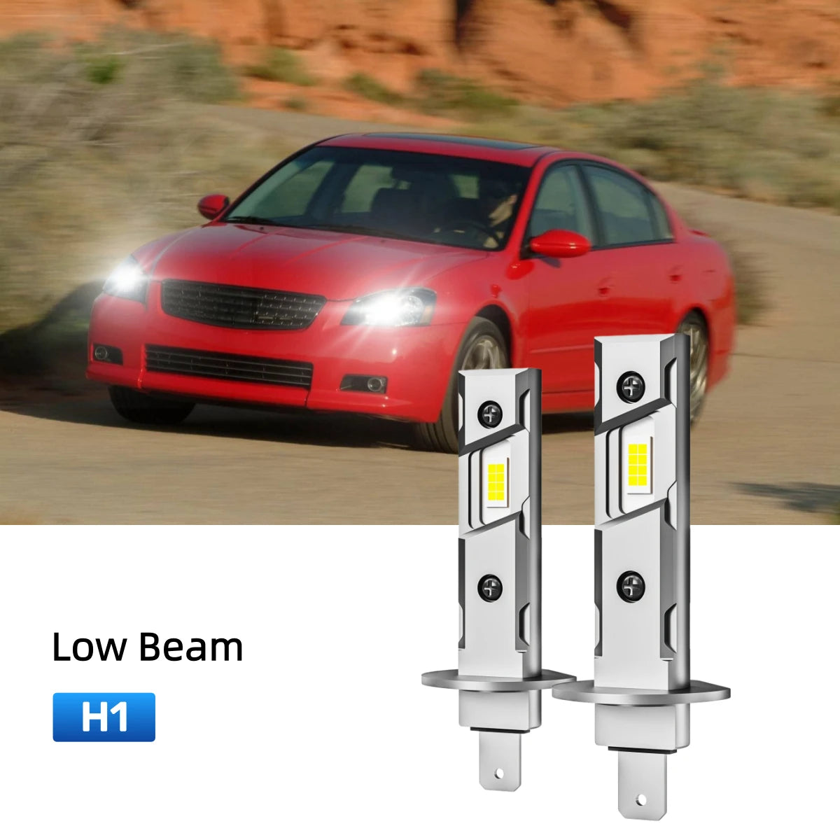 Best H1 LED low beam bulbs replacement for 2005-2006 Nissan Altima
