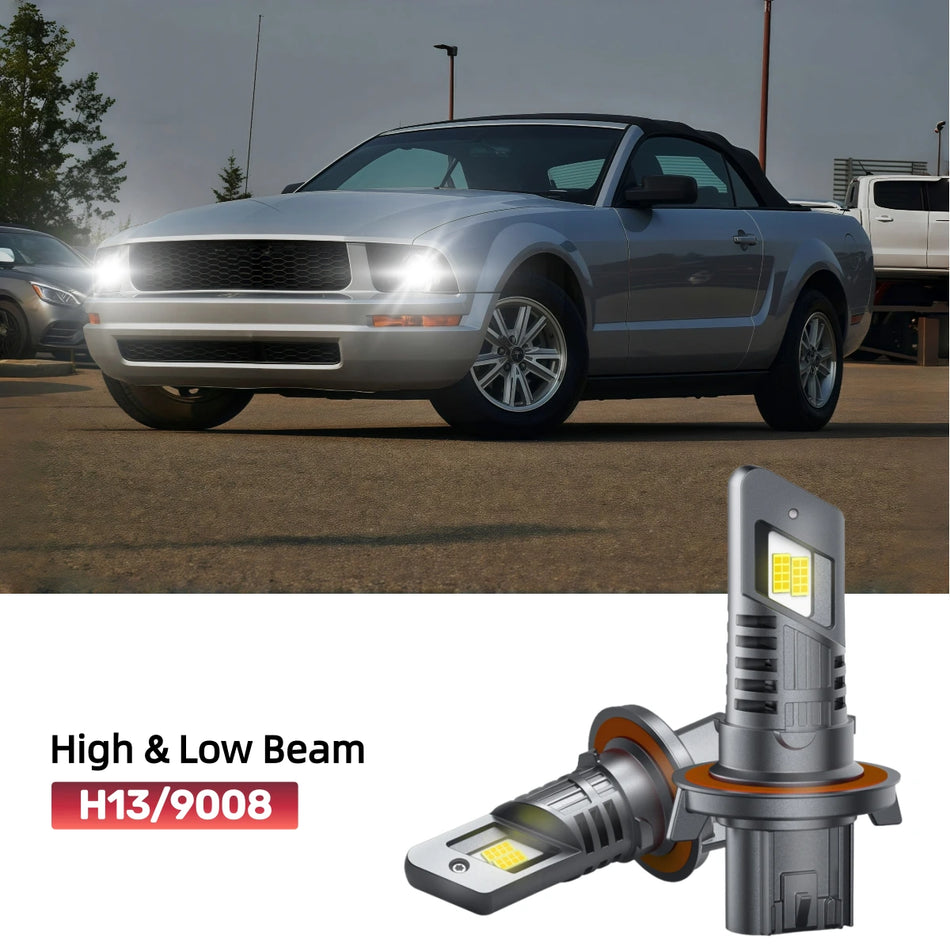 Fit for 2005-2007 Ford Mustang H13 LED Headlight Bulbs | Brighter  and Safer