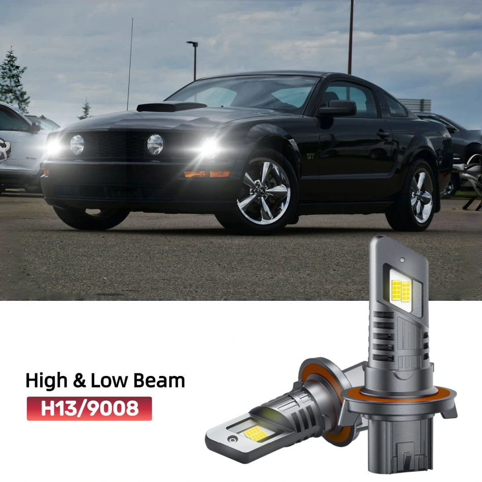 Fit for 2005-2007 Ford Mustang GT H13 LED Headlight Bulbs | Brighter  and Safer