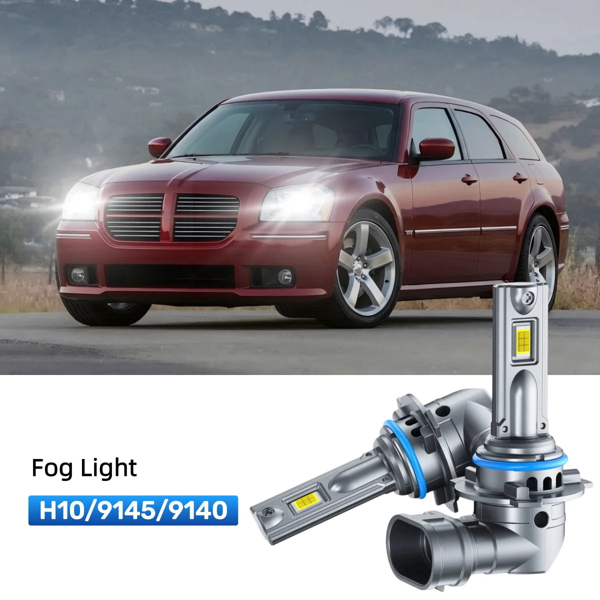 Fit for 2005-2008 Dodge Magnum 9005 9006 LED Headlight Bulbs Upgrade | Brighter and Safer