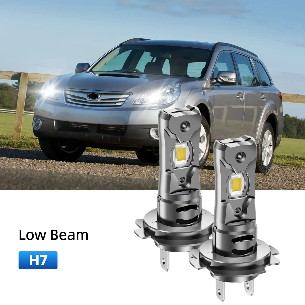 Best H7 LED low beam bulbs replacement for 2005-2009 Subaru Outback