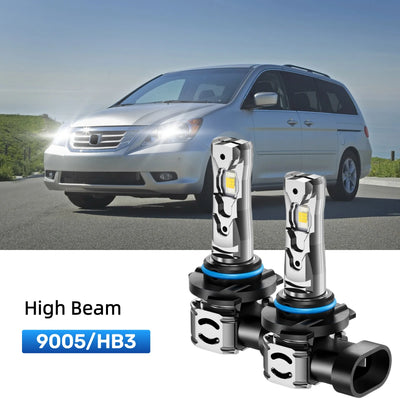 Best 9005 LED high beam bulbs replacement for 2005-2010 Honda Odyssey